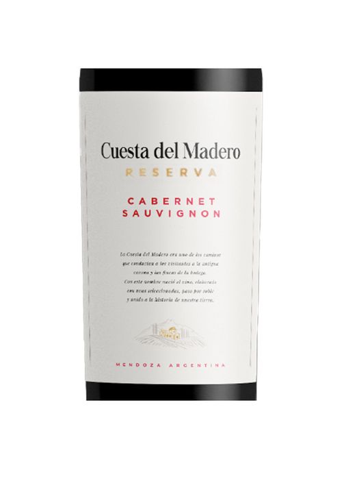 Vinho Cuesta del Madero Reserva Cabernet Sauvignon 2022 Tinto Argentina 750ml