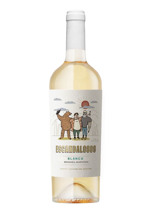 Vinho El Gordo en Motoneta Escandalosos Blend 2025 Branco Argentina 750ml