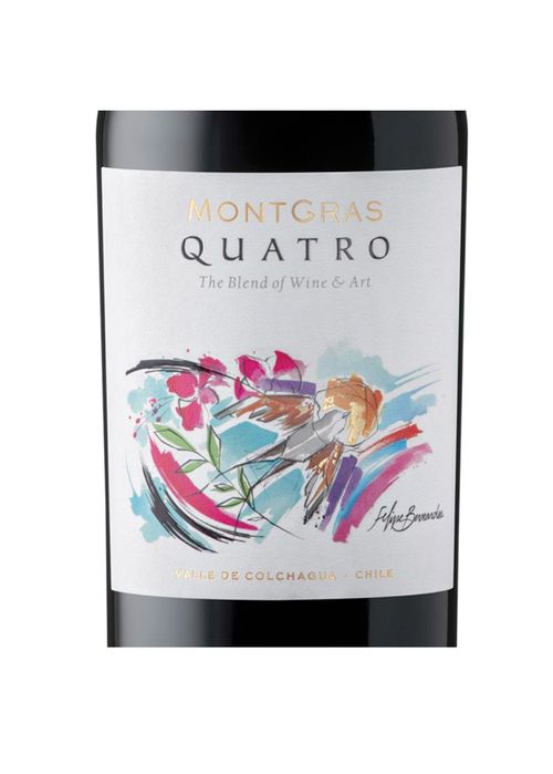 Vinho Montgras Quatro 2023 Tinto Chile 750ml