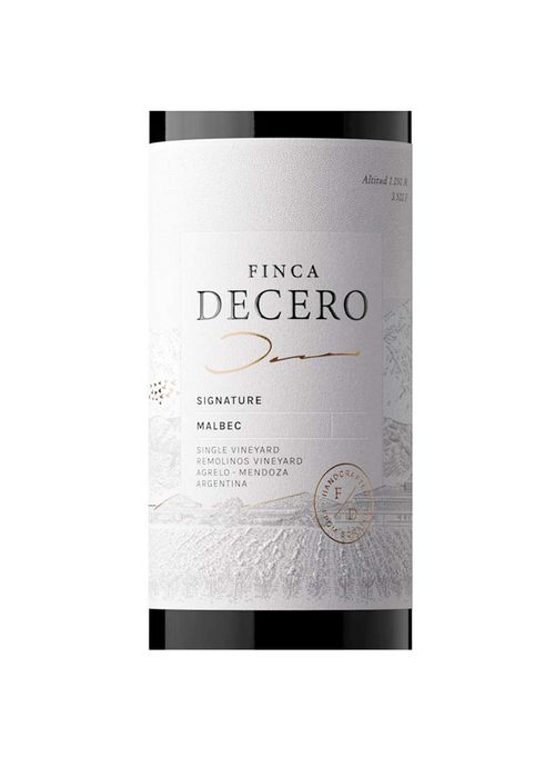 Vinho Finca Decero Signature Malbec 2022 Tinto Argentina 750ml