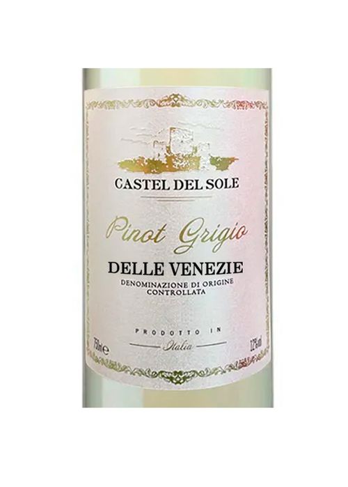 Vinho Pinot Grigio Castel del Sole Delle Venezie  2025 Branco Itália 750ml
